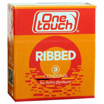 Презервативы One touch Ribbed,  3 шт
